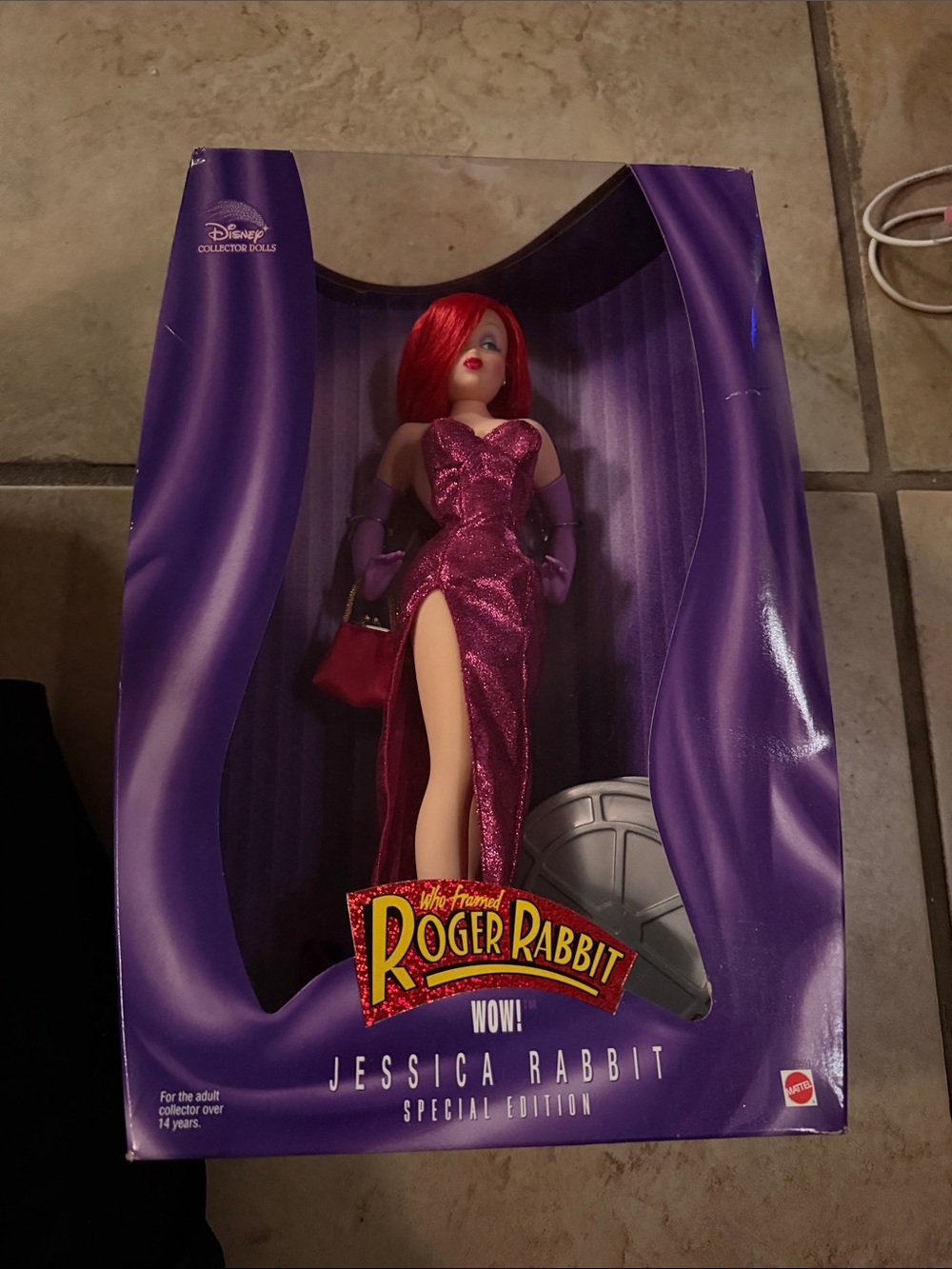 Disney Jessica Rabbit Collector Doll in Sparkling Magenta Gown with Red Hair